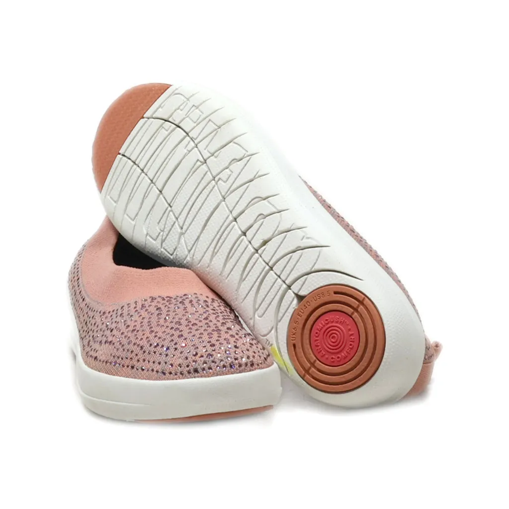 Fitflop Slip Ons Fabric Pink Colour For Women