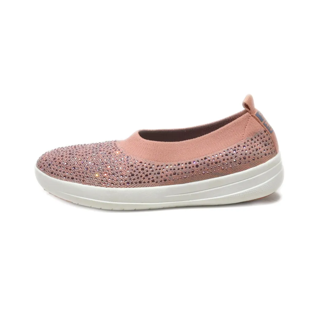 Fitflop Slip Ons Fabric Pink Colour For Women