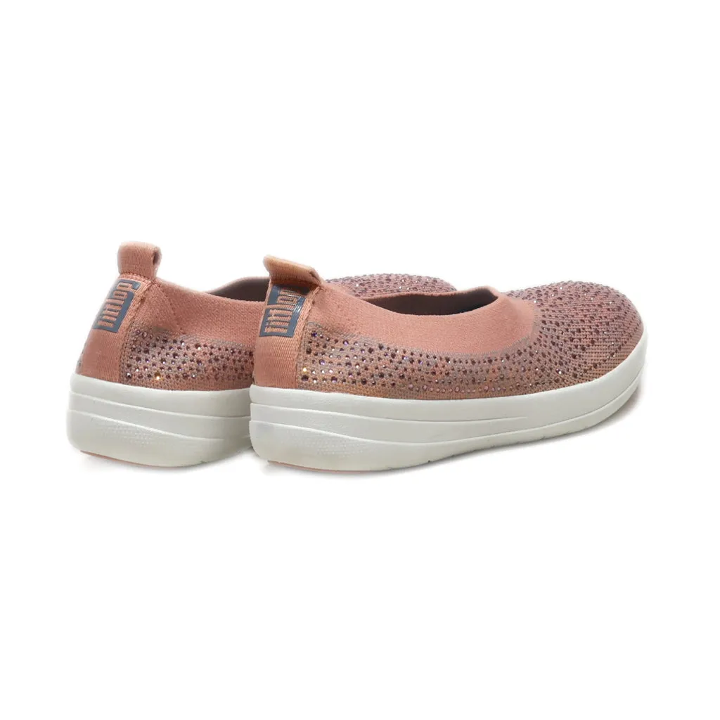 Fitflop Slip Ons Fabric Pink Colour For Women