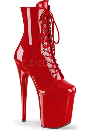 FLAMINGO-1020 [Patent Red] | PLATFORM BOOTS [PREORDER]