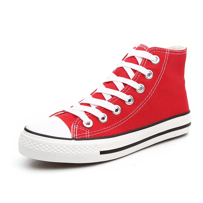 Flat-soled canvas shoes - Women's shoes