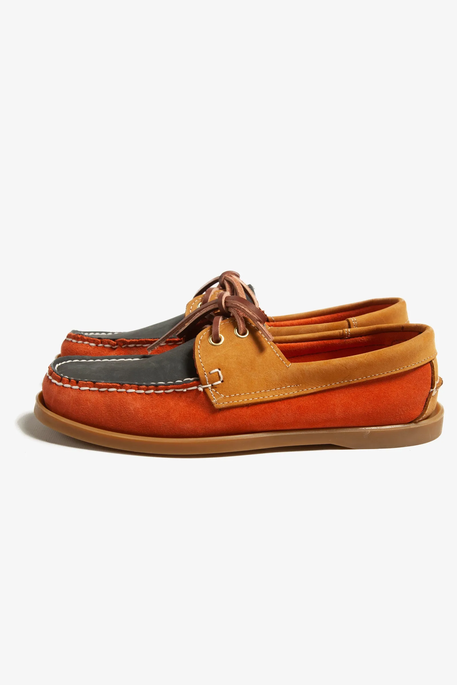 Goodcamp - Deck Loafer Shoes - Orange Multi