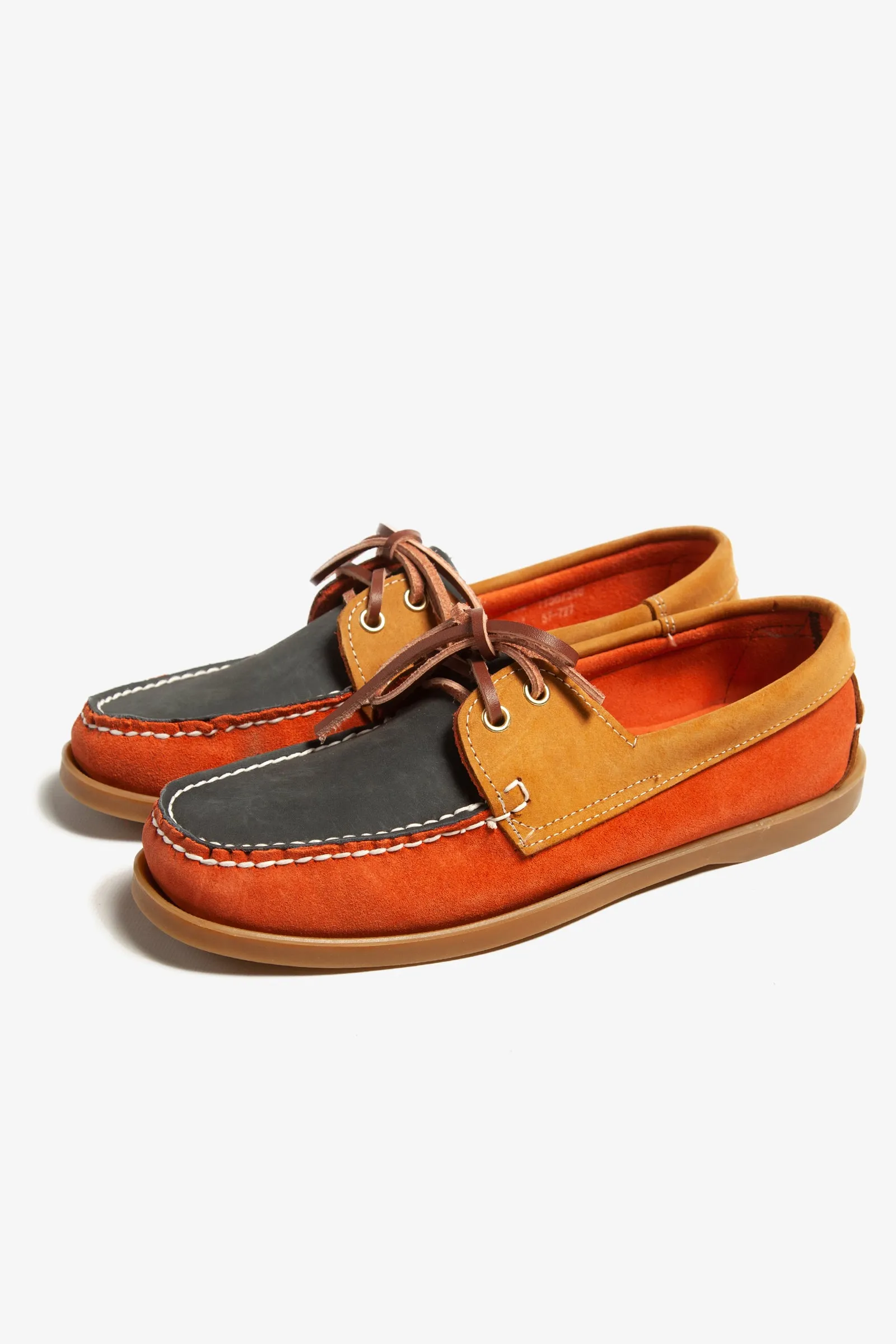 Goodcamp - Deck Loafer Shoes - Orange Multi