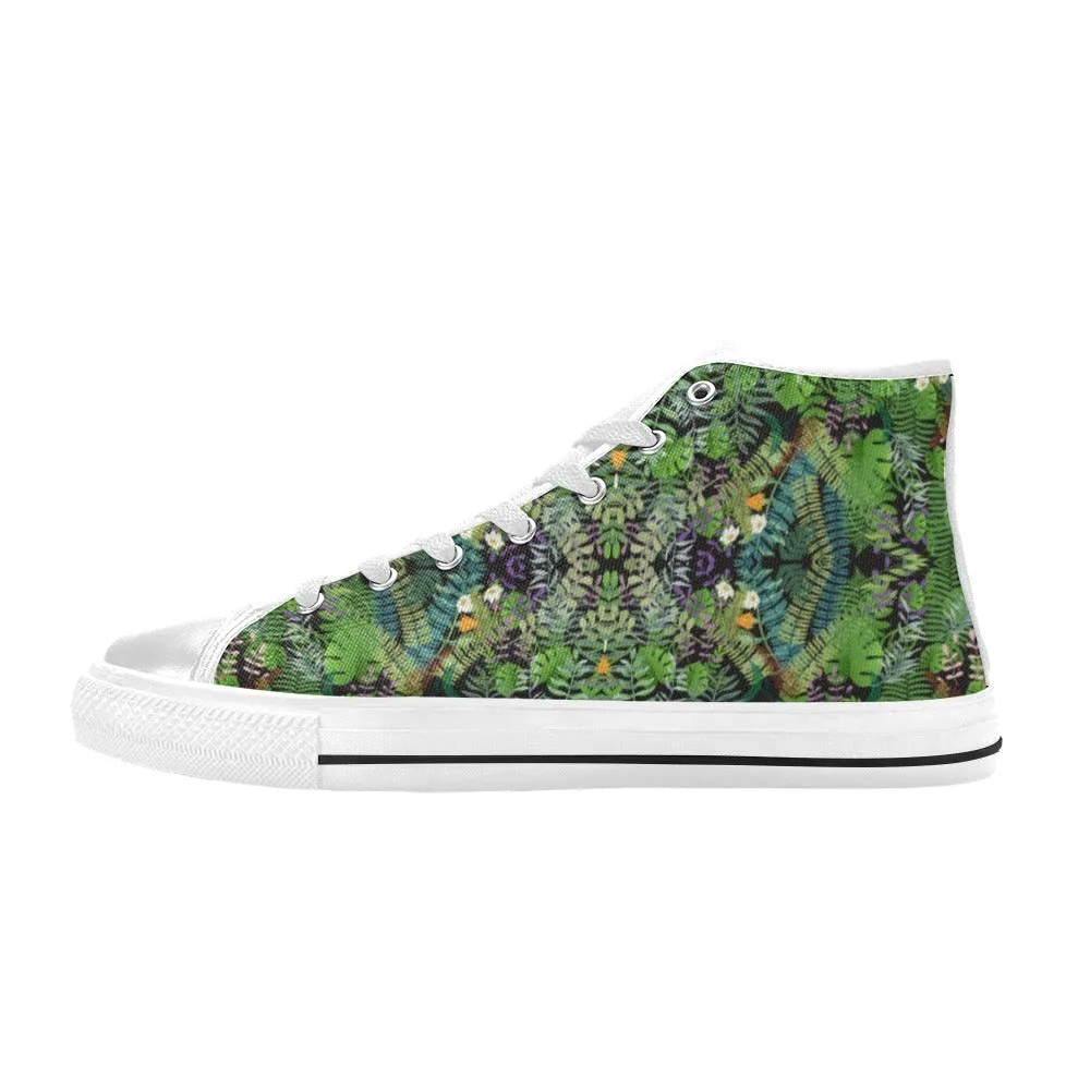 Graphic Jungle High Top Women's Shoes