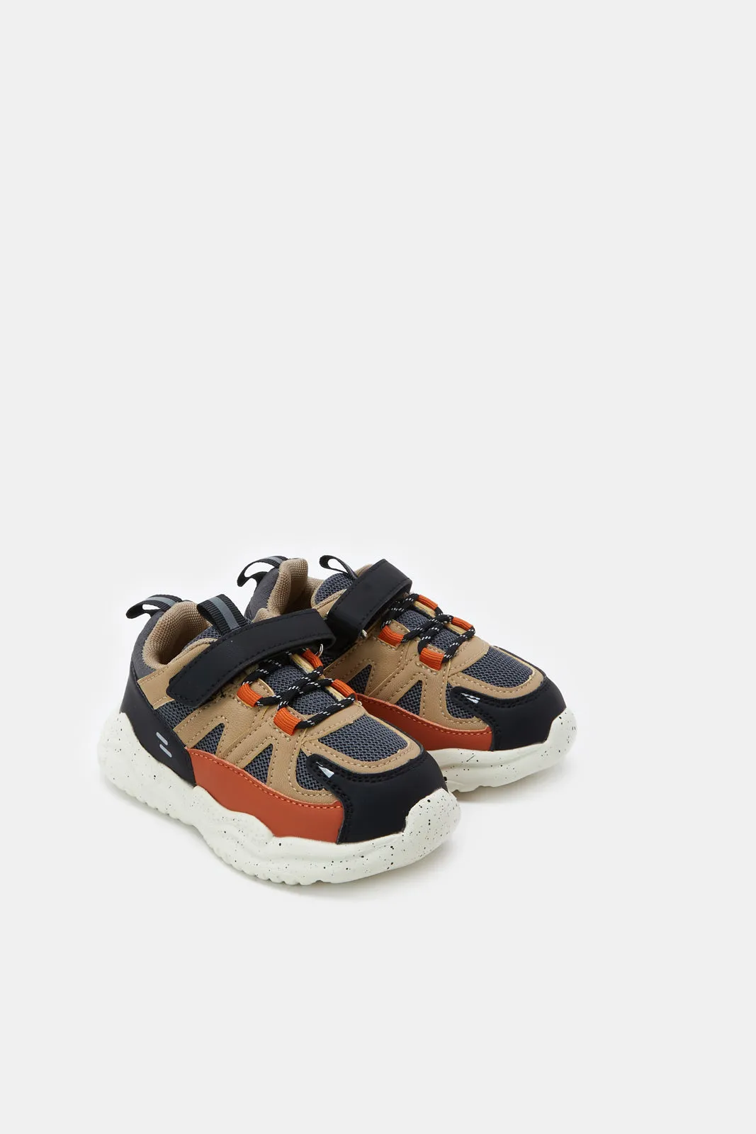 Infant Boys Multicolour Material Block Chunky Sneakers