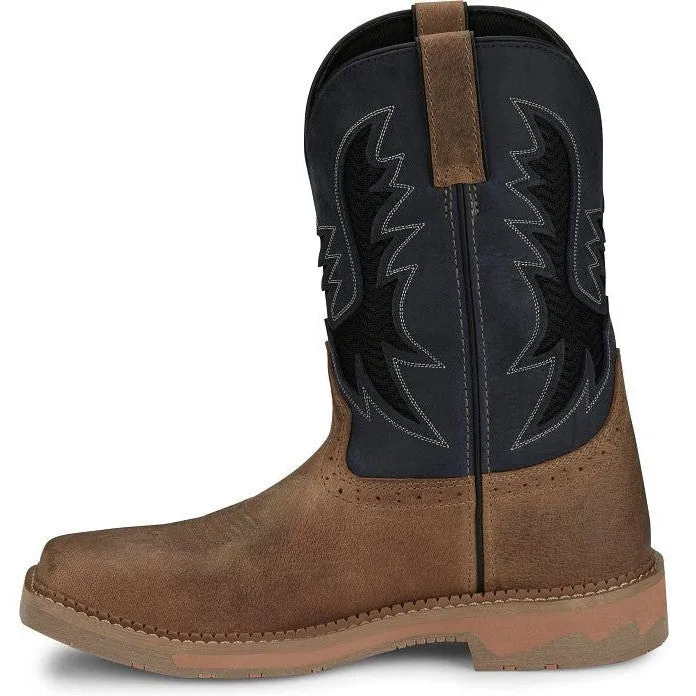 Justin Men's Bolt 11" Comp Toe Western Work Boot -Tan- SE4115