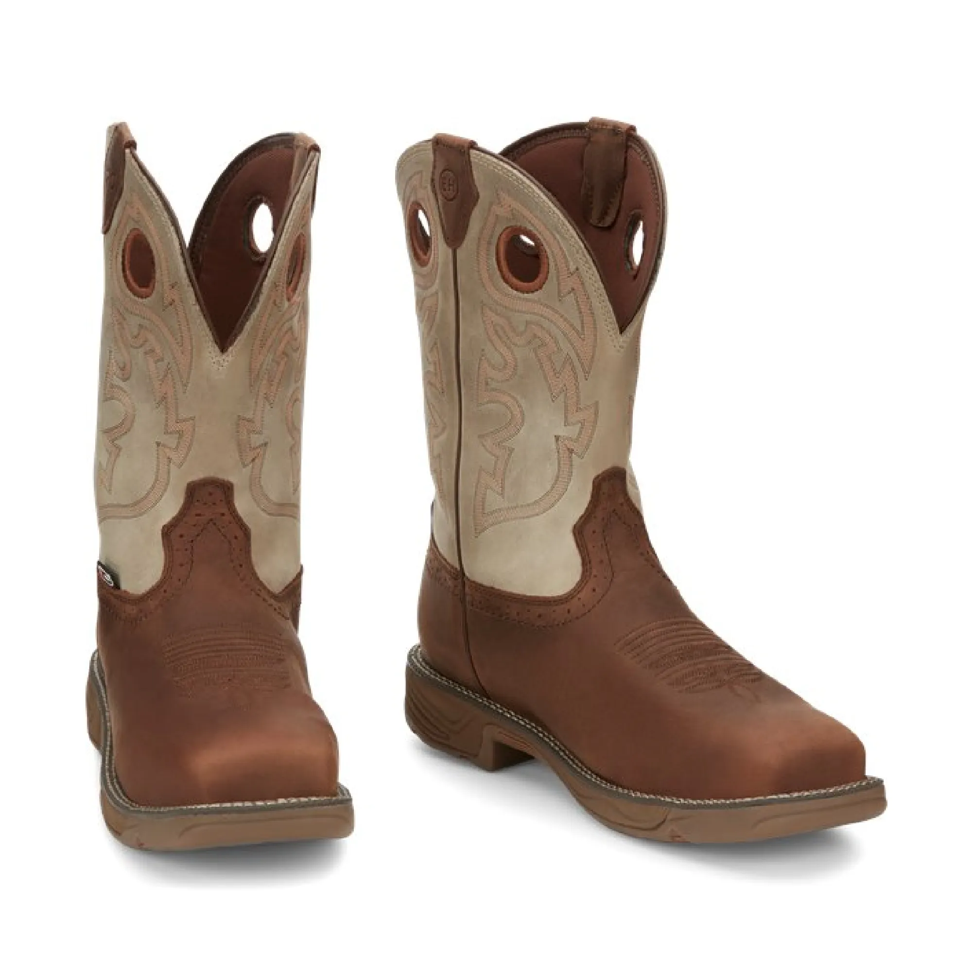 Justin Work Boots Rush Comp Toe | Style WK4338 Color Rust