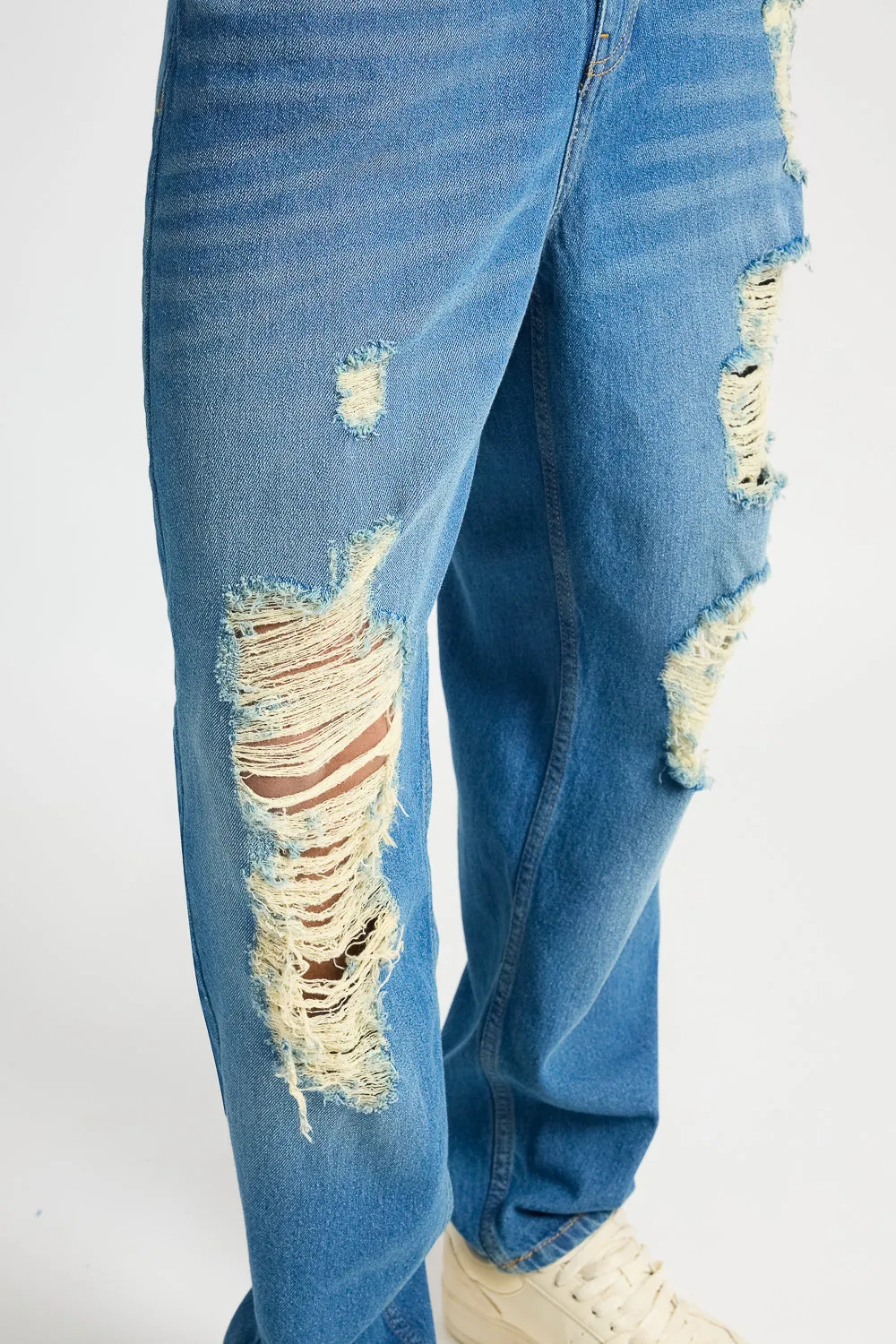 Loose-Fit Worn-In Men's Jeans