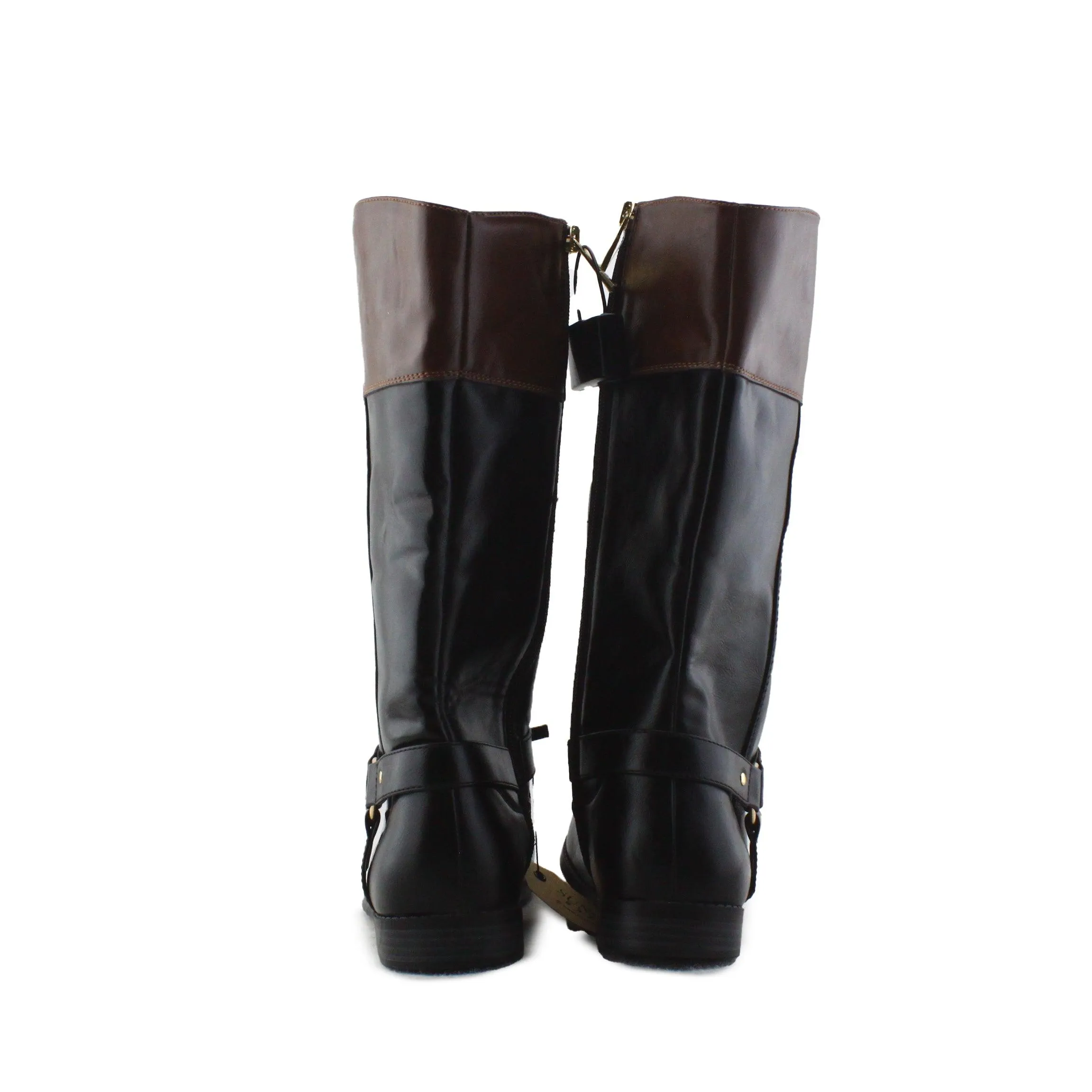 Michael Kors Zipper Buckle Straps Ankle Boots