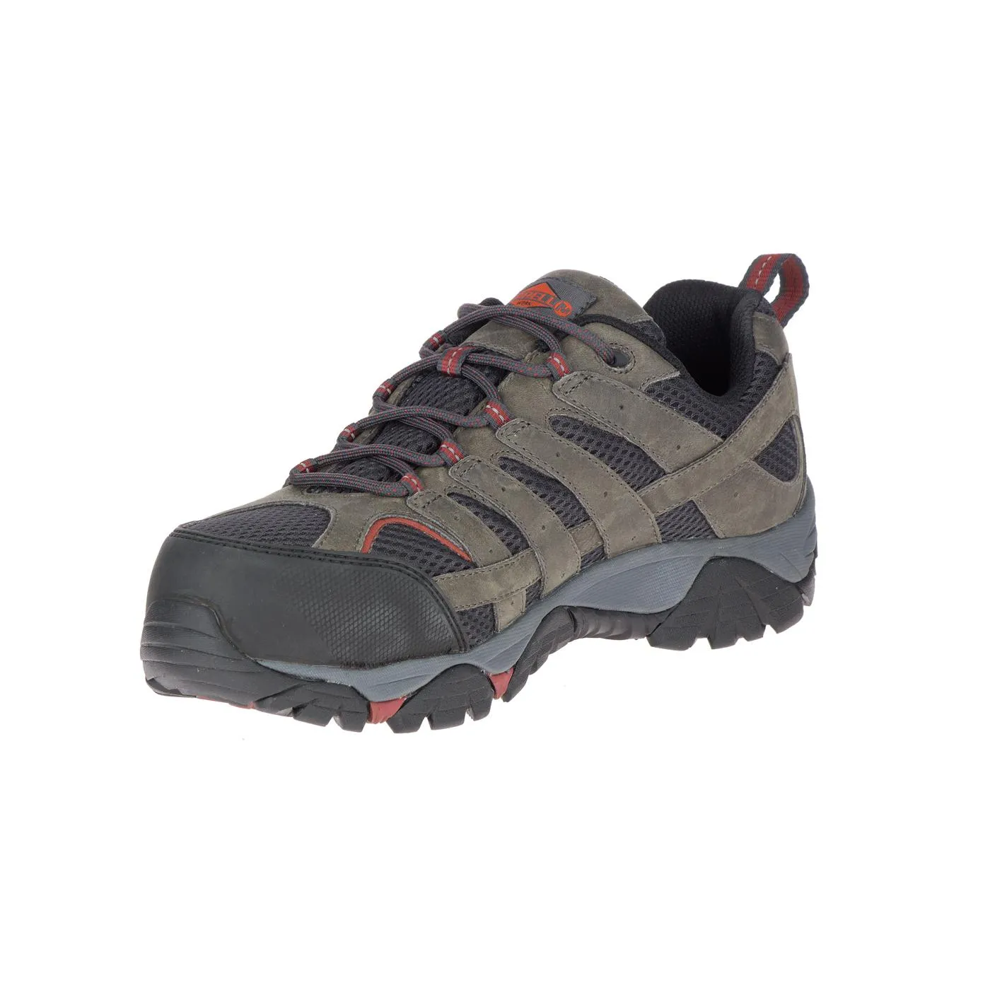 Moab Vertex Vent Men's Composite-Toe Work Shoes Pewter