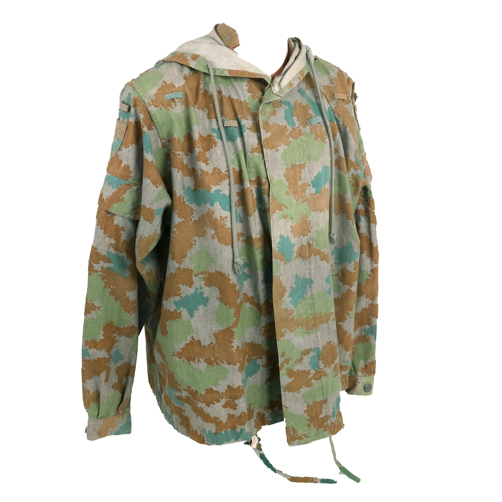 Original Cold War East German Unissued M58 Flachentarn Blumentarn Camouflage Uniform - Smock, and Trousers (Dated 1963)