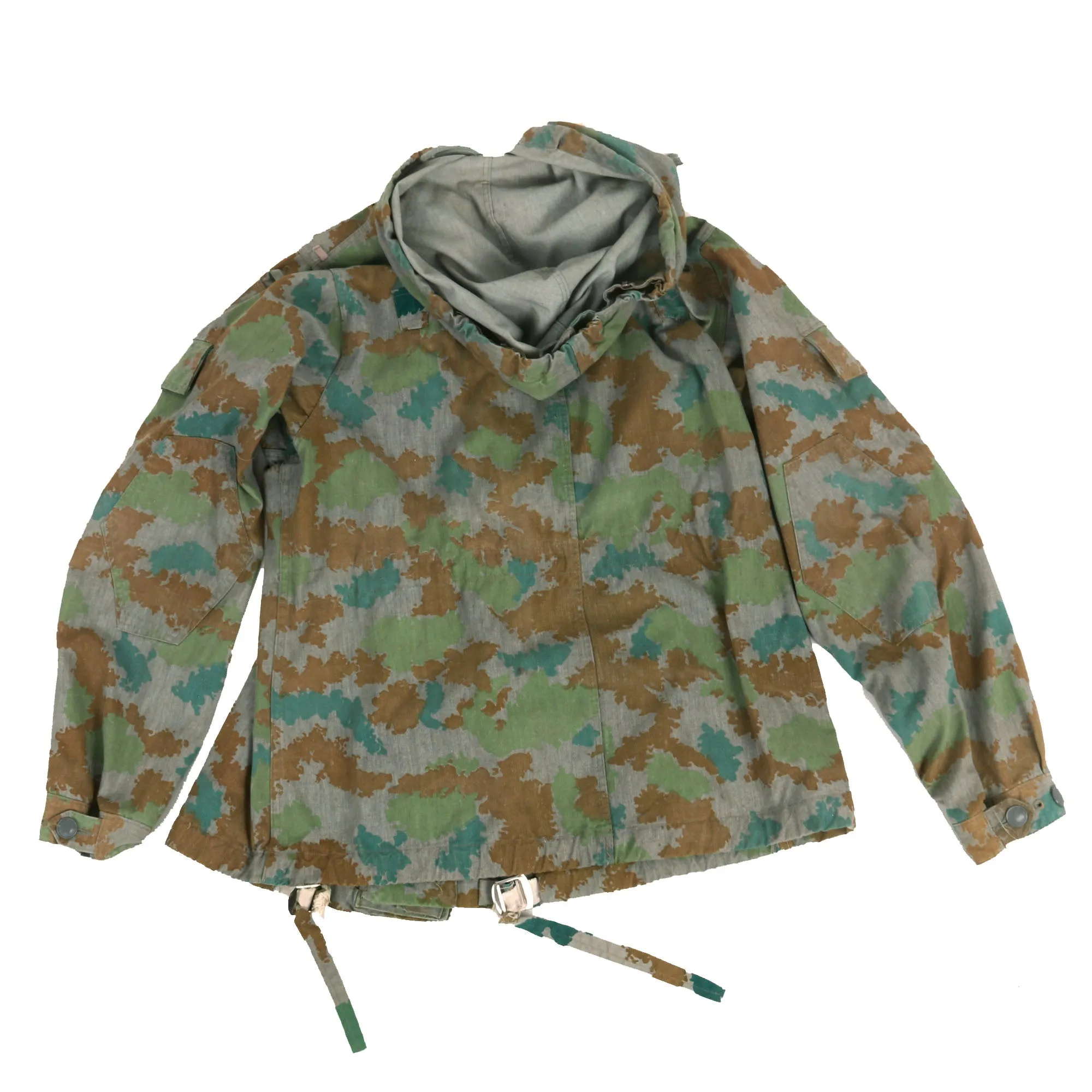 Original Cold War East German Unissued M58 Flachentarn Blumentarn Camouflage Uniform - Smock, and Trousers (Dated 1963)