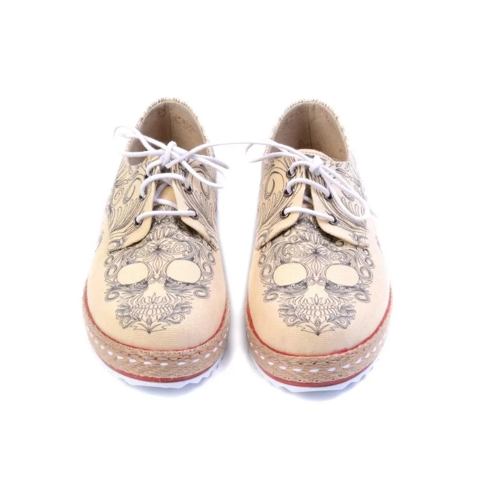 Patterned Skull Sneaker Shoes HSB1901