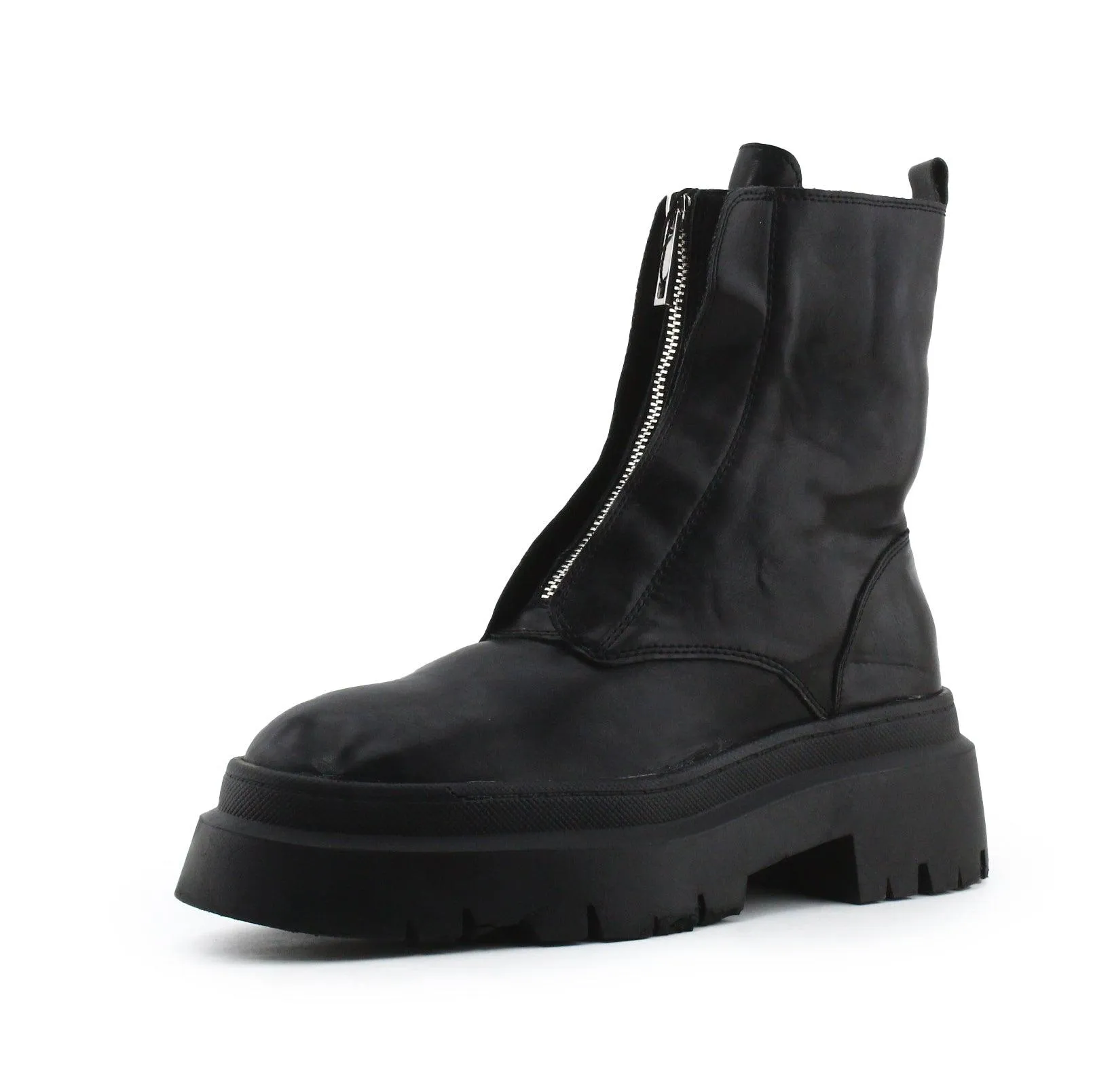 Pull & Bear Zipper Ankle Boots | 100% Authentic Leather