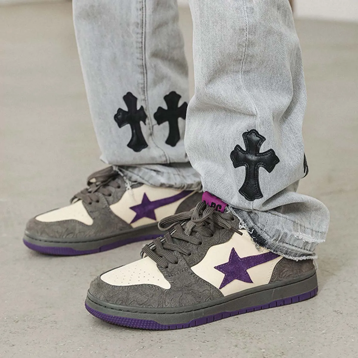 Purple Star Vintage Sneakers