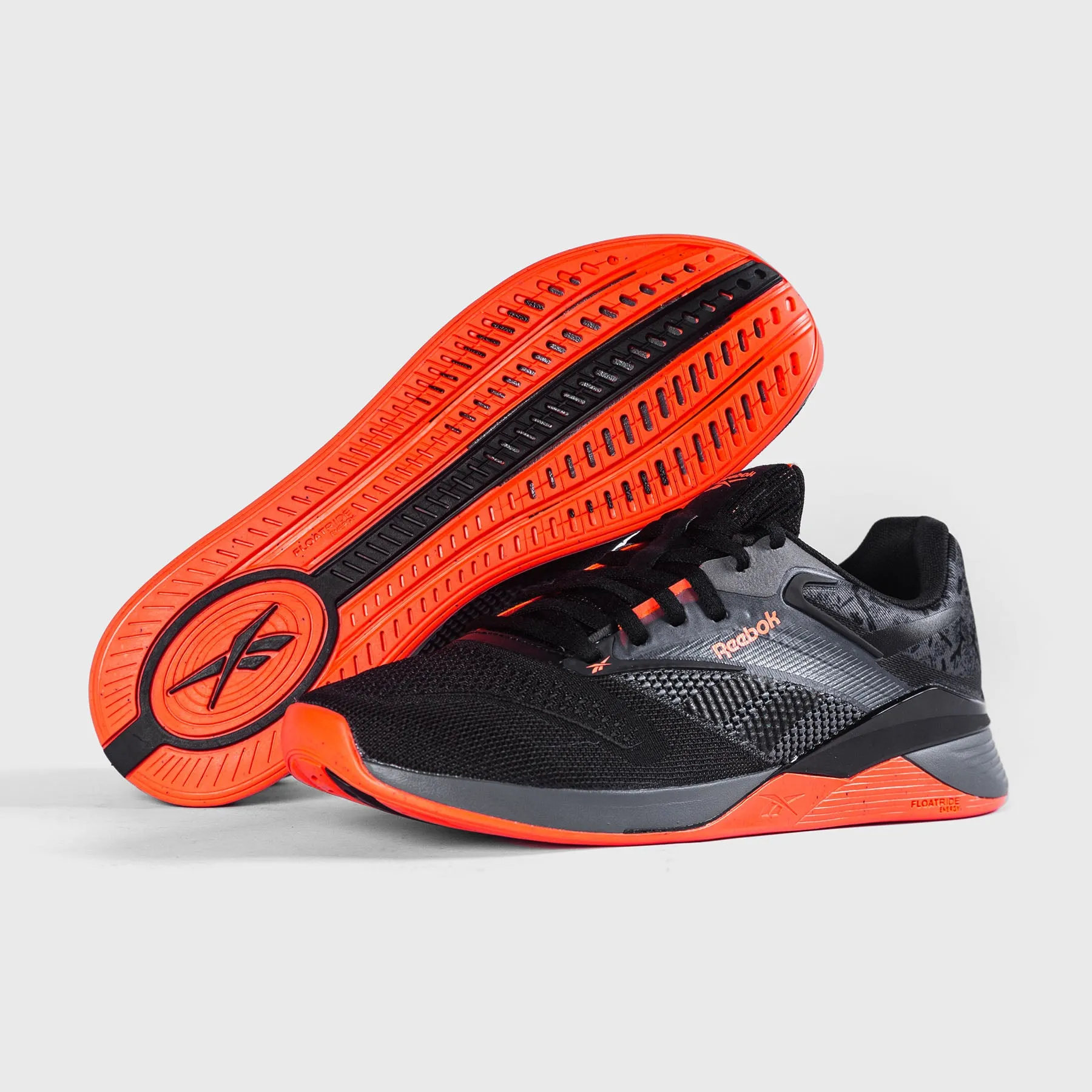 REEBOK - NANO X4 - PURE GREY/BLACK/ORANGE FLARE