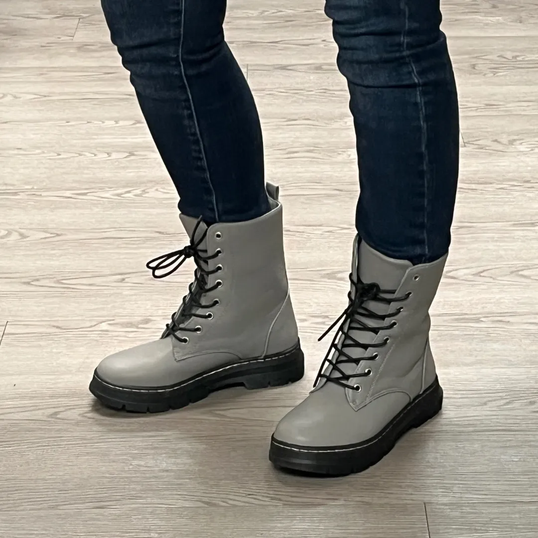 Renee Lace Up Combat Boots