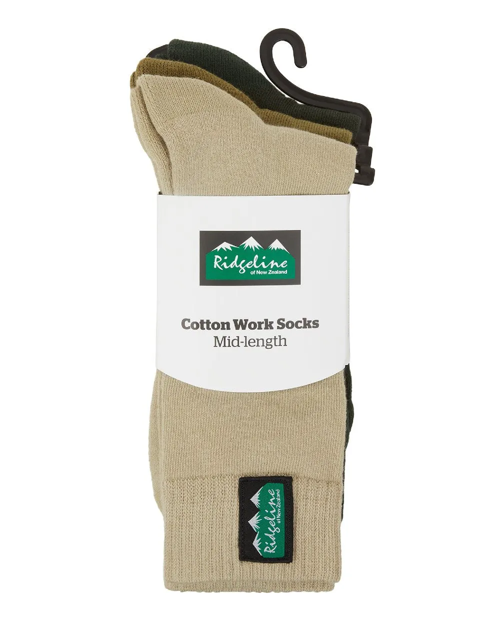 Ridgeline Cotton Work Socks Mid Length