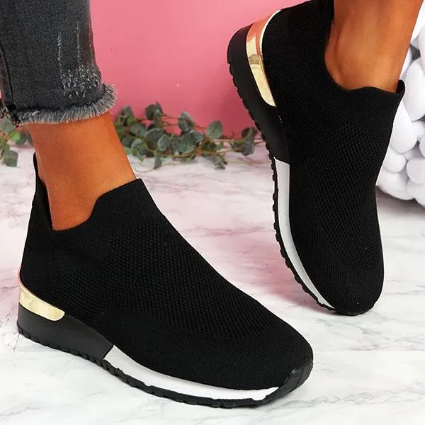 Sneakers Women Vulcanized Shoes Ladies Solid Color Slip-On Sneakers for Female Casual Sport Shoes  Fashion Mujer Shoes