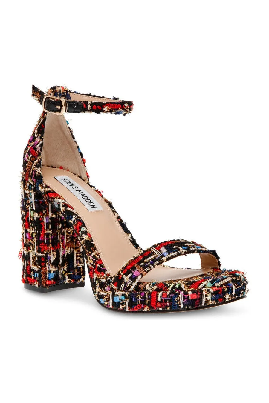 Steve Madden Susan Block Heel in Red Multi