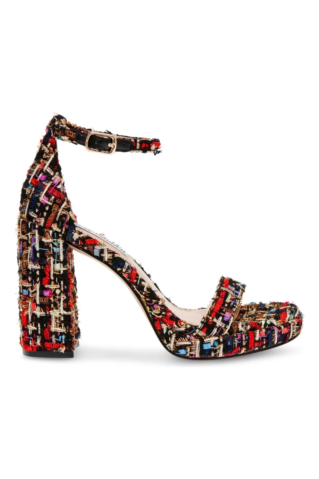 Steve Madden Susan Block Heel in Red Multi