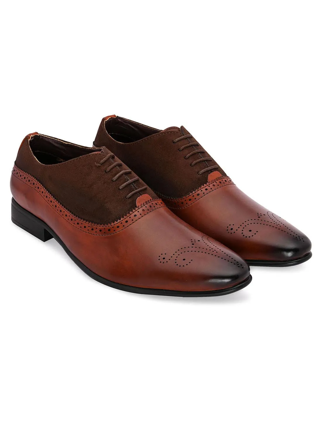 Stocks Brown Formal Oxford Shoes