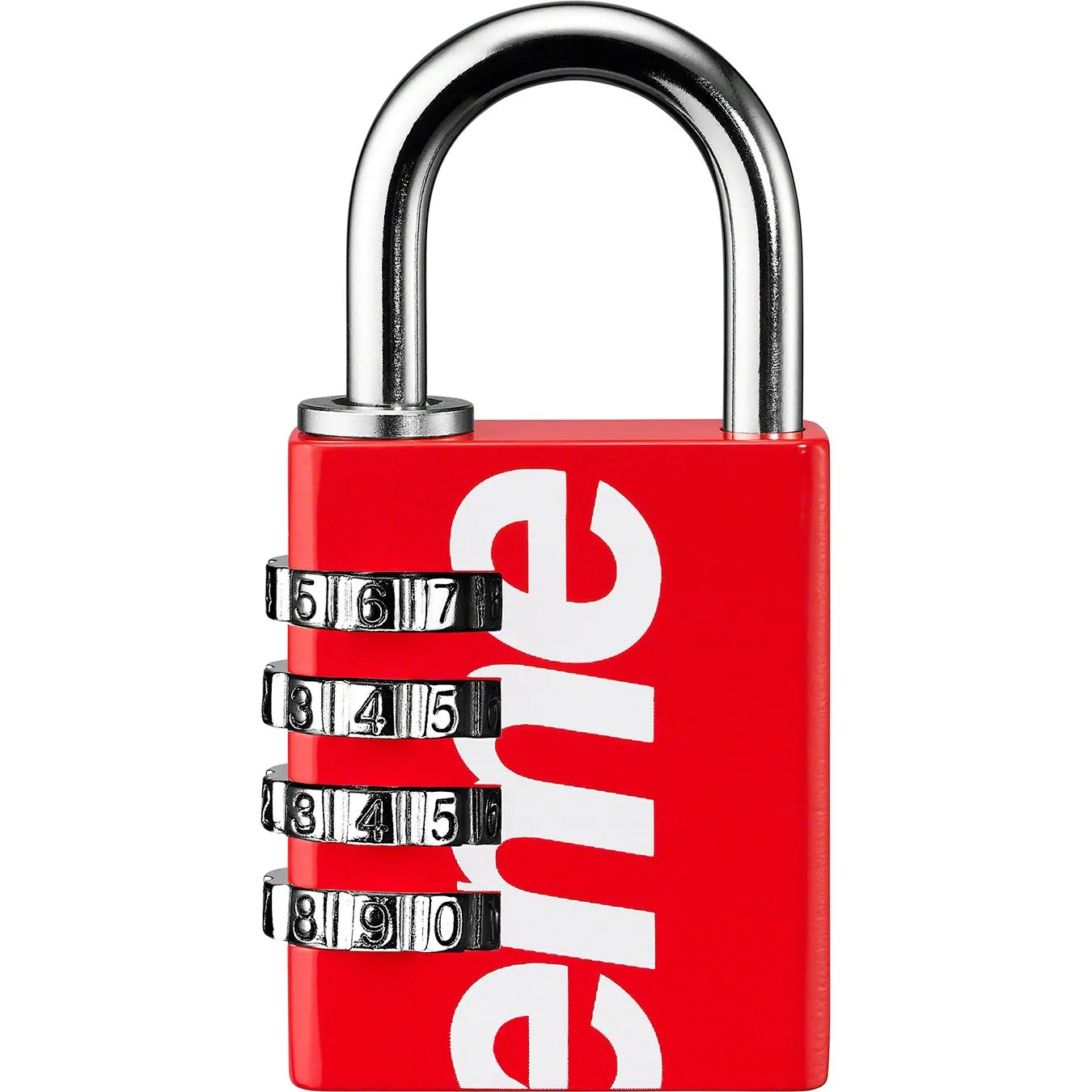 Supreme Master Lock Numeric Combination Lock Red