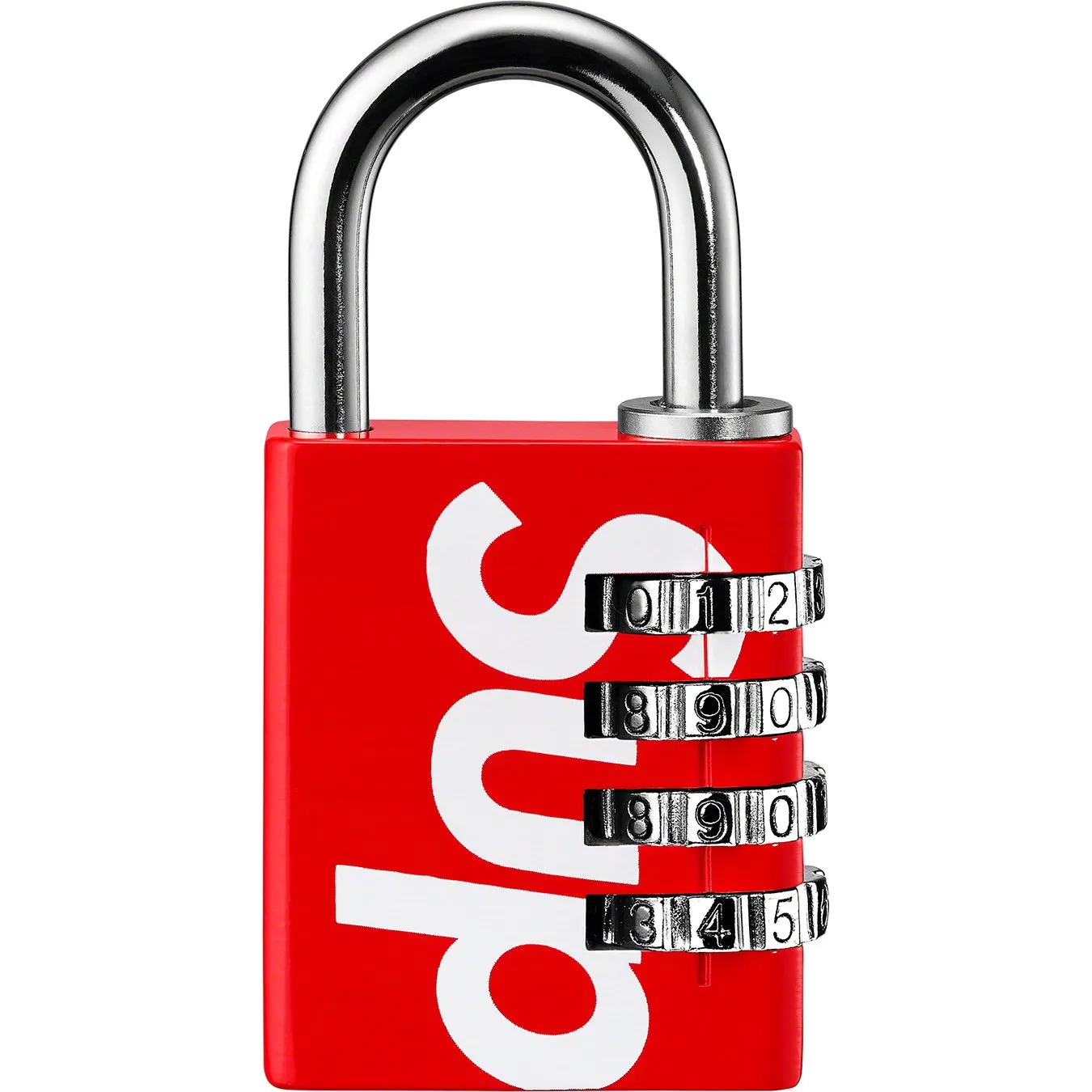 Supreme Master Lock Numeric Combination Lock Red