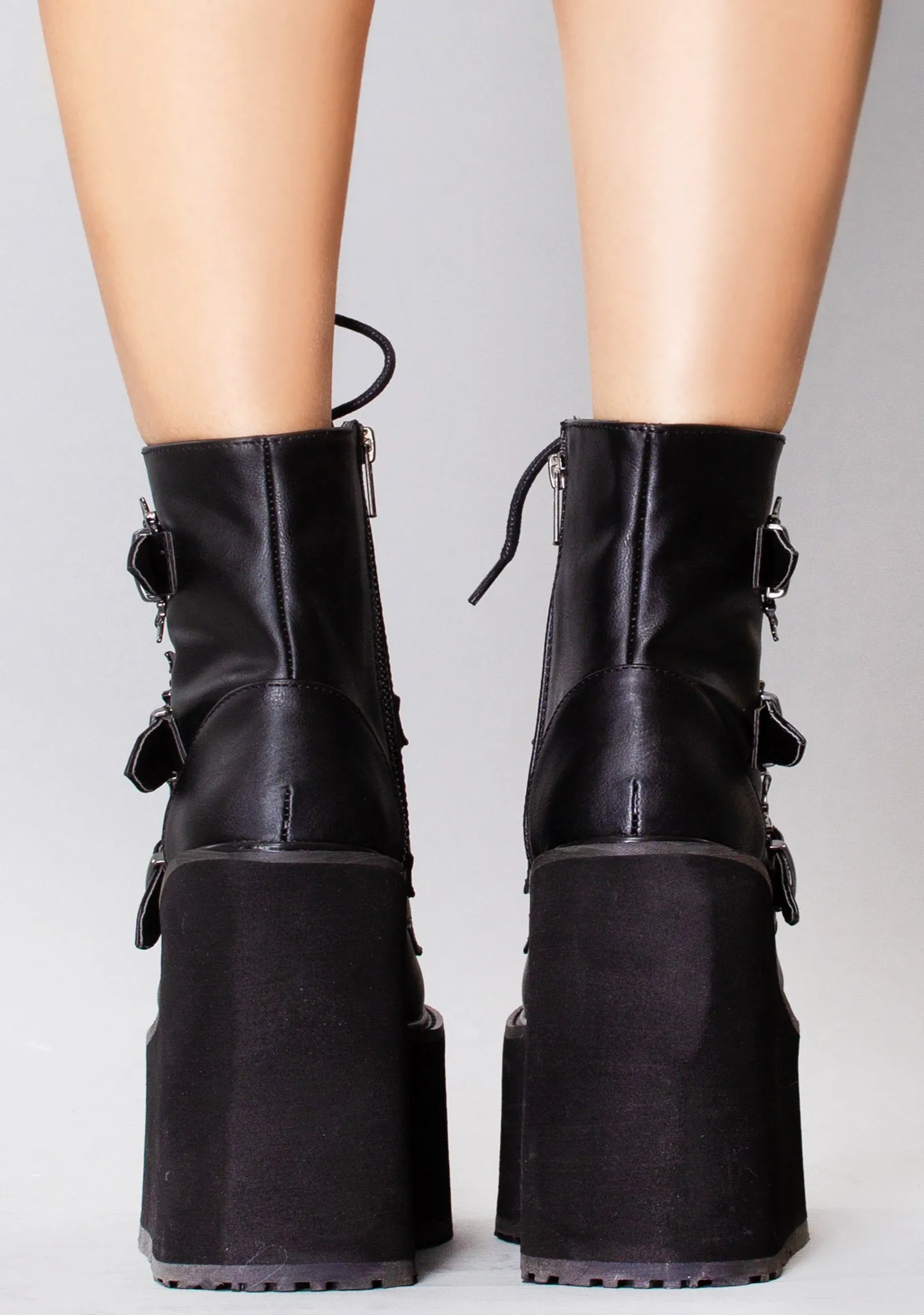 SWING 103 Creature of the Night Black Platform Boots