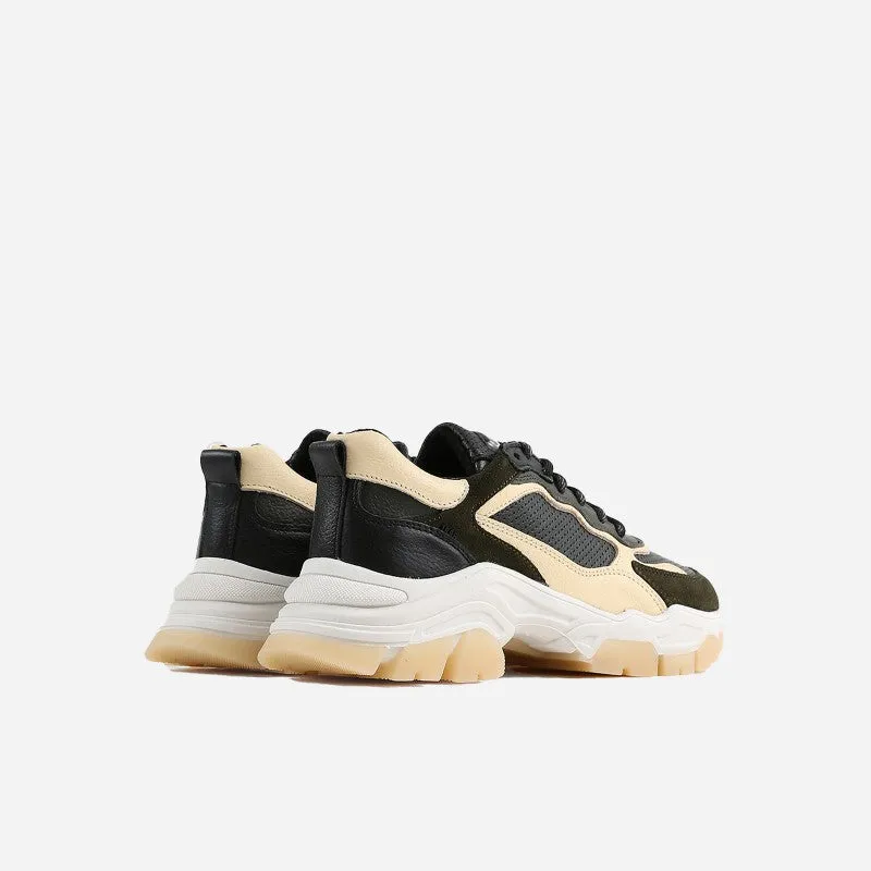 Tayke Over Khaki Black Chunky Sneakers