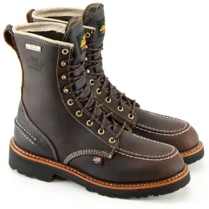 Thorogood Men's Flyway 8" USA Made WP Work Boot - Brown - 814-4141