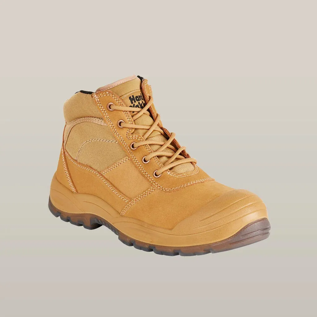 Utility Zip Sided Steel Toe Safety Boot - Y60120 (Wheat)