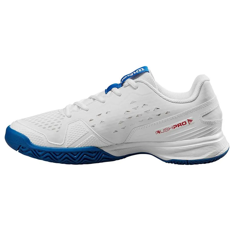 Wilson Rush Pro L Junior Tennis Shoe White Blue